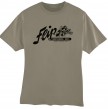FLIP Records- T-SHIRT- Dusty Brown  XL
