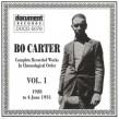 Carter Bo-The Complete Recorded Works Vol. 1