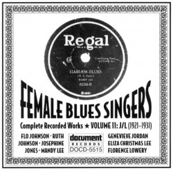 Female Blues Singers-  1921-1931
