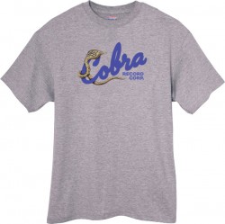 COBRA RECORDS T-SHIRT--  Sport Grey- Double Extra Large
