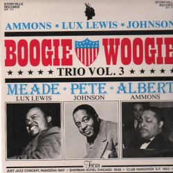 Boogie Woogie Trio(VINYL) Pete Johnson- Albert Ammons- Meade Lux