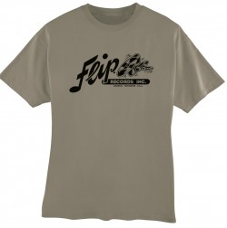 FLIP Records- T-SHIRT- Dusty Brown MEDIUM