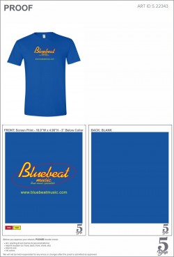 Bluebeat T-Shirt Xtra Large BLUE